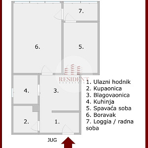 ŠPANSKO Ugodan 2soban stan 48 m2, 3. kat, loggia, spremište, BEZ PROVIZIJE