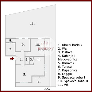 ČRNOMEREC Prostran 3soban stan 73 m2 + vrt 270 m2 + 2 parkinga, mirno okruženje, BEZ PROVIZIJE