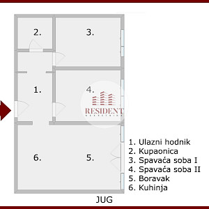 NAJAM - ŠPANSKO Komforan 3soban stan 63 m2, 3. kat, lift, BEZ PROVIZIJE