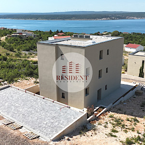 MASLENICA Ekskluzivan 3soban apartman 75 m2 + parking, pogled na more, novogradnja, BEZ PROVIZIJE