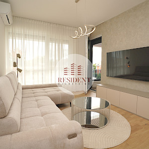 NAJAM - BOTINEC Luksuzan 3soban stan + dva parkinga, lift, novogradnja, loggia, BEZ PROVIZIJE