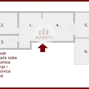 NAJAM - GAJEVO Moderan 2soban stan 39 m2 + parking + terasa i vrt, prizemlje, mirno okruženje, novogradnja
